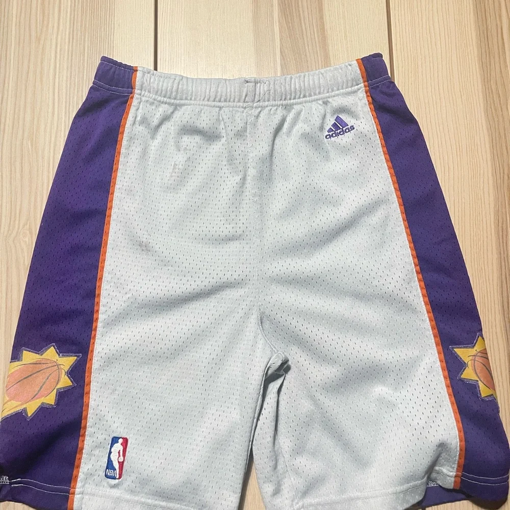 Vintage Adidas Phoenix Suns Fireball‎ Basketball Shorts Youth XL